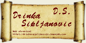 Drinka Sipljanović vizit kartica
